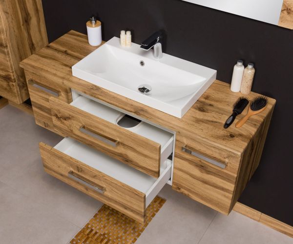 Badmöbel SUSAN 120, Eiche Natur (SN1262-2S)