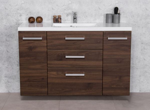 Badmöbel GENUA 120-XL, nussbaum (GE123OR)