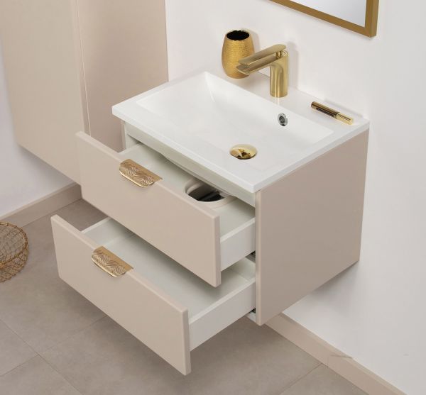 Badmöbelset Magnolia 50 sand satiniert (MAG50-SN)