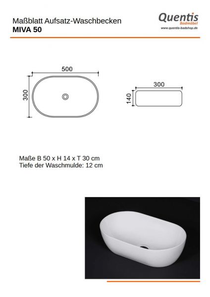 Badmöbel ONDA 100 cm, salbeigrün matt, Waschtischunterbau (montiert), Aufsatzbecken optional