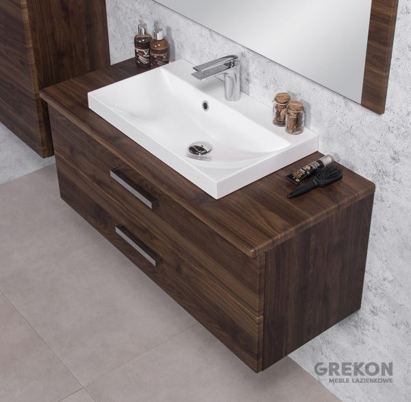 Quentis Badmöbel Susan, Breite 100 cm, Nussbaum (SN102OR)