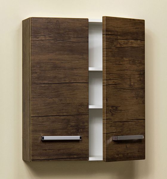 Hängeschrank 60, Holzdekor antik, 2 Türen (HS6050)