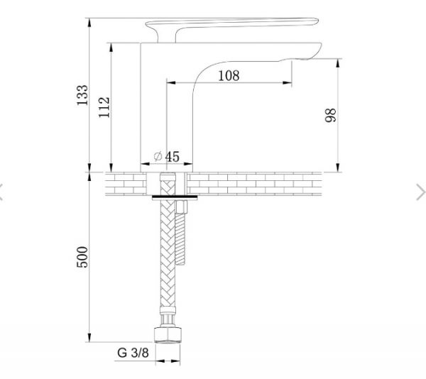 Waschtischarmatur EXPERIENCE graphite, Badarmatur Einhebelmischer