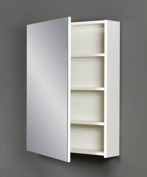 Spiegelschrank Breite 60 cm, weiß matt, vormontiert