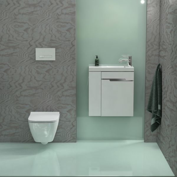 Gäste-WC Möbel SIVAS 55, Ablage links, SL1055-links