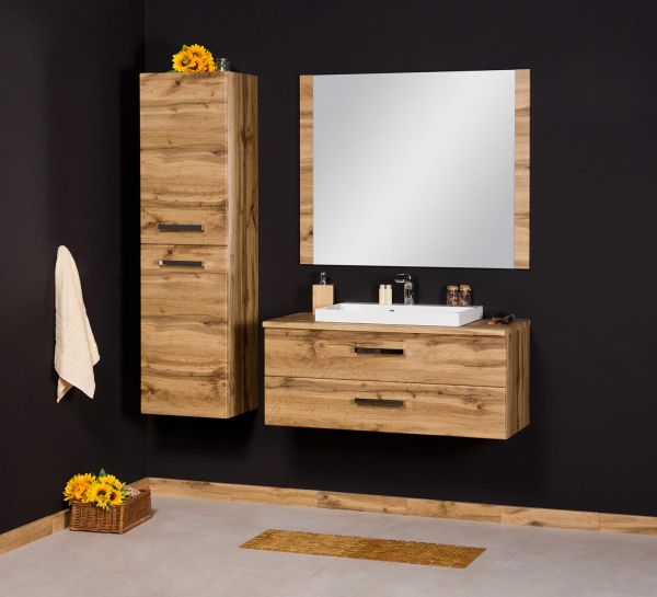 Badmöbel Susan, Breite 100 cm, Eiche Natur (SN1062-2S)