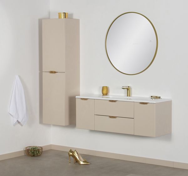 Badmöbel MAGNOLIA 120 cm, sand satiniert (MAG120-SN)
