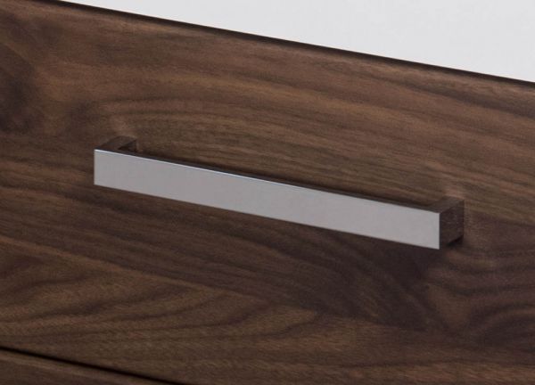 Badmöbel SUSAN 120 cm, Nussbaum, Waschtischunterschrank montiert, inkl. Waschbecken