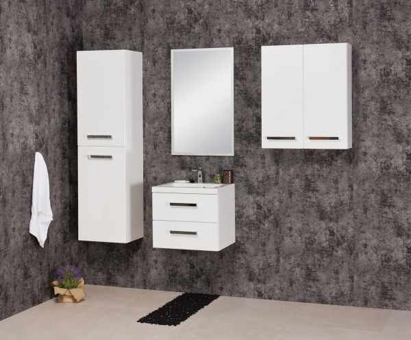 Waschplatz Genua, Breite 50 cm, weiß glänzend