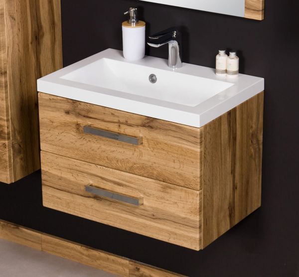 Badmöbel Set GENUA 60, Eiche Natur (GE6262)