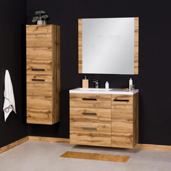 Spiegelement Breite 90 cm, Eiche Natur