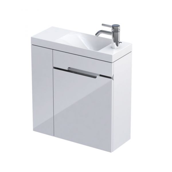 Gäste-WC Möbel SIVAS 55, Ablage links, SL1055-links