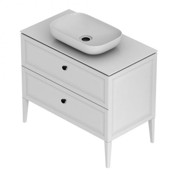 Möbelfuß MONTEBIANCO H15, weiß matt, 2 Stk.