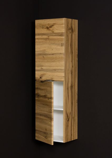 Bad Hochschrank mit 2 Türen, Eiche Natur (VIC-NE-RW)