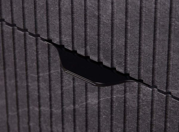 Badmöbel VIC Lamello 120 cm, graphit grau, Waschbecken und Waschtischunterbau (montiert)