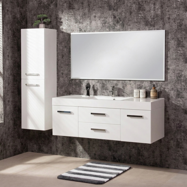 Badmöbel ARUVA Breite 140 cm mit passendem Hochschrank