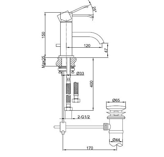 Waschtischarmatur AXIS