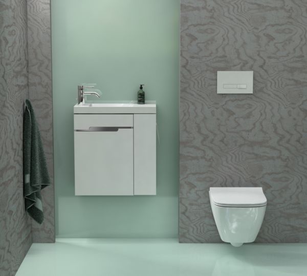 Gäste-WC Möbel SIVAS 55, Ablage rechts, SL1055-rechts