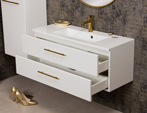 Waschtisch Belli, Breite 100 cm, weiß matt, BL1047