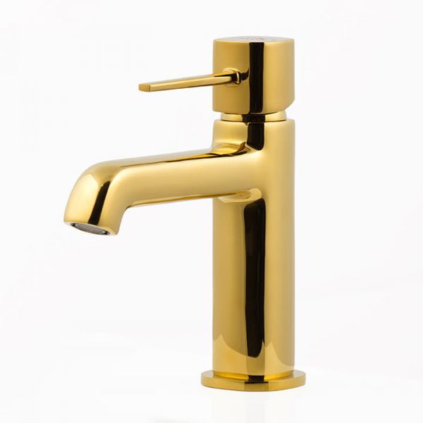 LAVEO - Waschtischarmatur POLLA, Messing, gold, inkl. Pop up Ventil