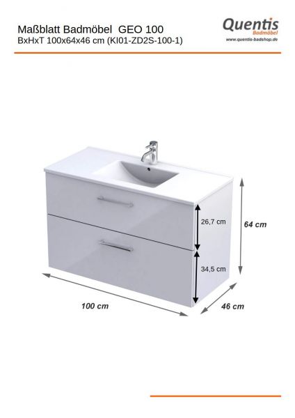 Maß GEO 100 KI01-ZD2S-100-1