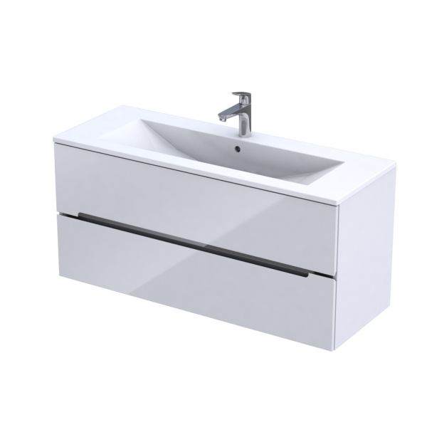 Badmöbel Sivas, Breite 120 cm, weiß glänzend, SL1012E