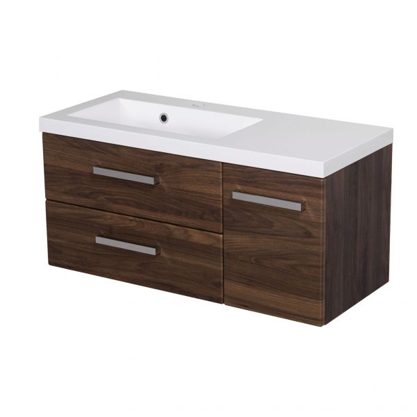 Badmöbelset GENUA Breite 90 cm, Nussbaum