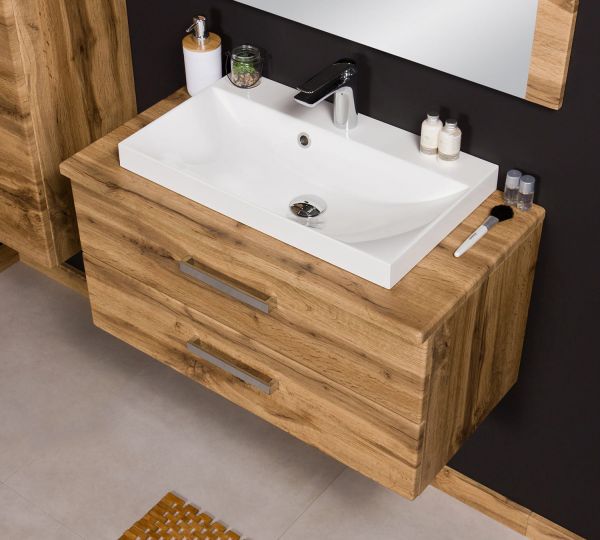 Badmöbel Susan, Breite 80 cm, Eiche Natur