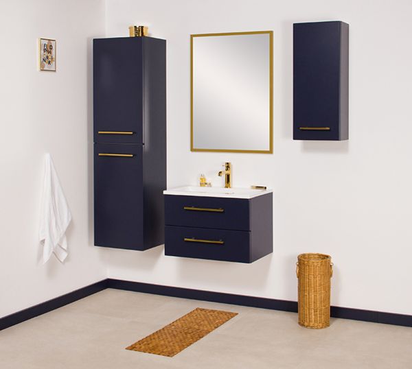 Waschplatz Belli, Breite 60 cm, Marineblau matt (BL6049)