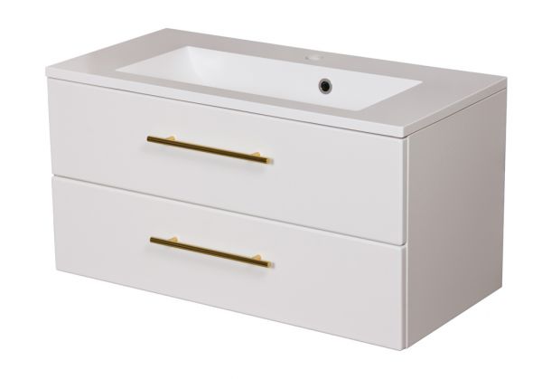 Badmöbelset Belli, Breite 80 cm, Weiß matt (BL8047)