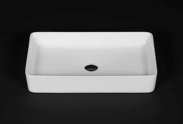 Aufsatz-Waschbecken HERO 61, Keramik, weiß matt
