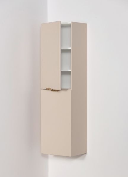 Bad Hochschrank MAGNOLIA, 2 Türen, sand satiniert, vormontiert