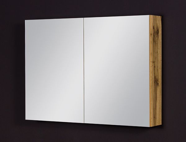 Spiegelschrank Breite 90 cm, Eiche Natur, SPS9062