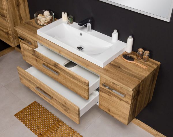 Badmöbel Susan Breite 140 cm, Eiche Natur