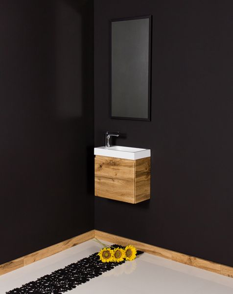 Badmöbel Faros, Breite 40 cm, Holzedekor Eiche Natur, FZ4062C