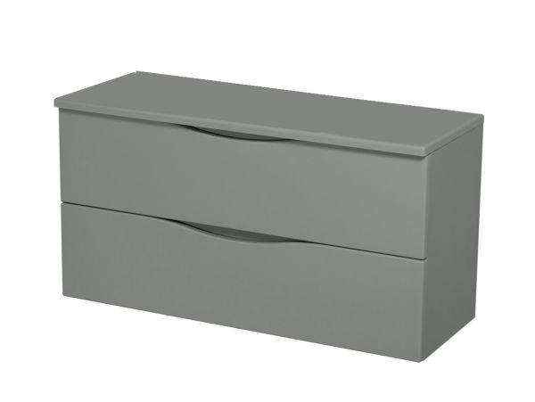 Waschtischunterbau ONDA 100 cm, salbeigrün matt (OND-SZ-U100-WBU)