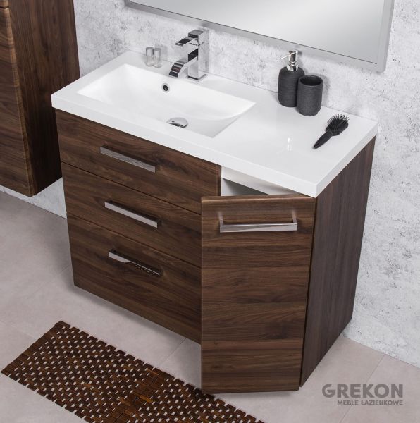 Quentis Waschplatz GENUA 90, Nussbaum (GE93OR)