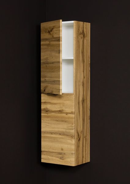 Bad Hochschrank mit 2 Türen, Eiche Natur (VIC-NE-RW)