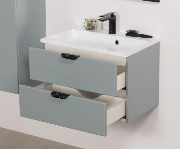 Quentis Badmöbel Magnolia 60 cm, Gletscherblau (MAG60-BK)