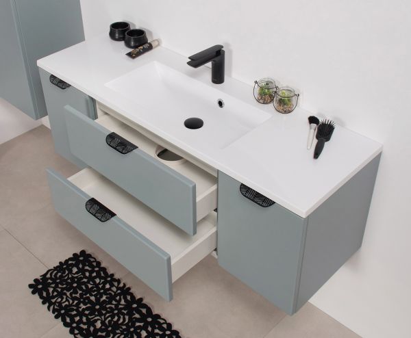 Badmöbel MAGNOLIA 120 cm, Gletscherblau (MAG120-BK)