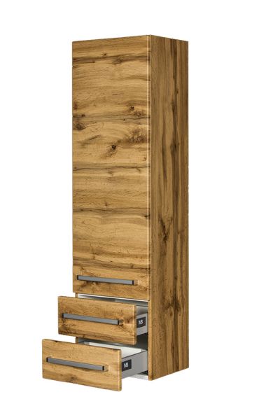 Badhochschrank Eiche Natur, 2 Schubladen; HSG622S