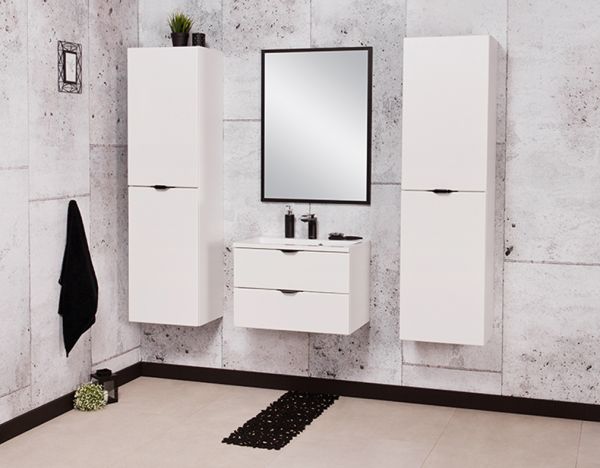 Badmöbelset VICTOR 60, 2 Schubladen, weiß matt (VIC60247)