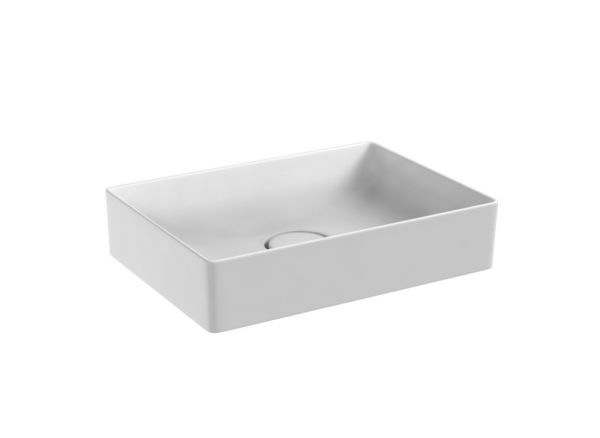 Keramik-Aufsatzwaschtisch FLOPPY B 50 H 11 T 36 cm, weiß