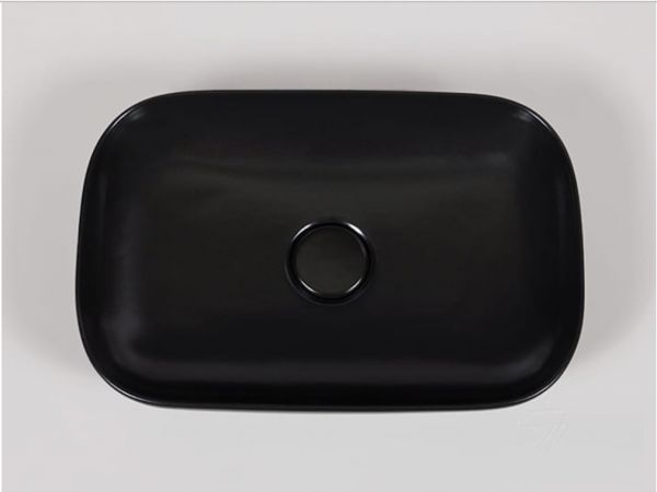 Aufsatzbecken PREMIUM 60, schwarz matt