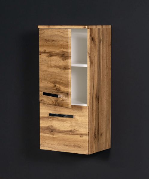 Badschrank Midi, 1 Tür, 1 Schublade, Eiche Natur