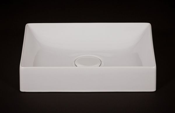 Keramik-Aufsatzwaschtisch FLOPPY B 50 H 11 T 36 cm, weiß