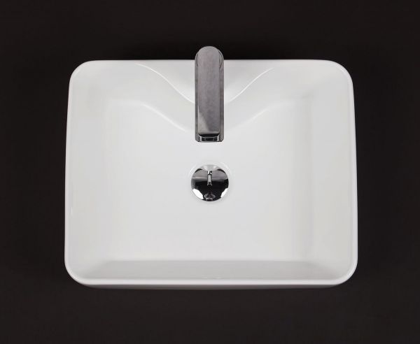 Aufsatzwaschbecken BRENDO 47, Keramik, weiß