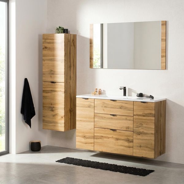 Badmöbel VICTOR 120 cm mit passendem Hochschrank