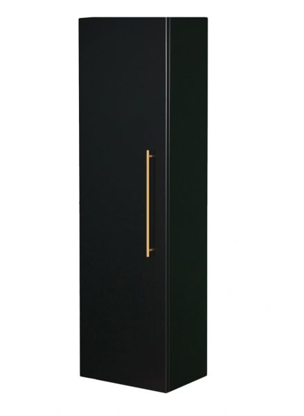 Quentis Badezimmer Hochschrank aus der Badserie NOVARA, schwarz matt