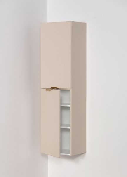 Bad Hochschrank MAGNOLIA, 2 Türen, sand satiniert, vormontiert